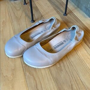 Birkenstock Celina Leather Slip On Ballet Flats